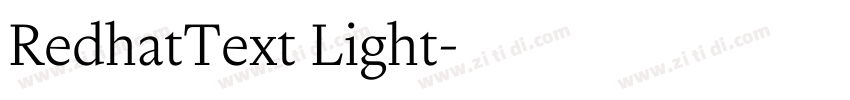 RedhatText Light字体转换